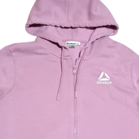 Reebok Pink Hoodie Jacket Women's Size Small - Picture 3 of 3
